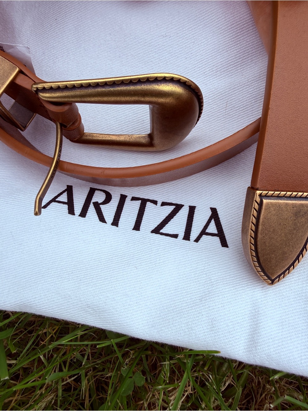 Aritzia Tan Homestead belt